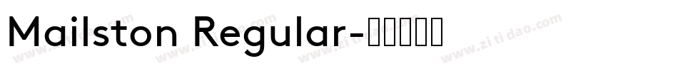 Mailston Regular字体转换